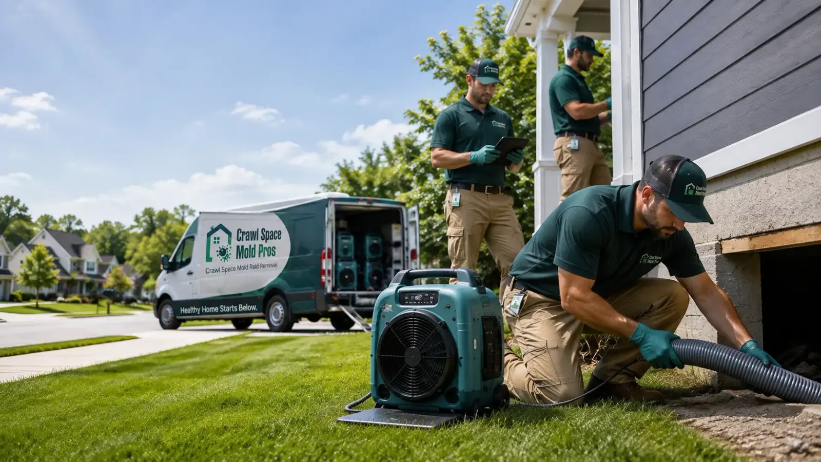 Crawl Space Mold Removal in Manawa, WI